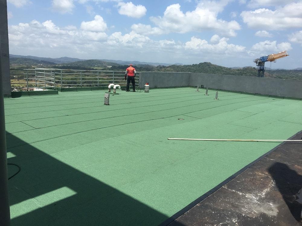 Impermeabilización de terraza en altura